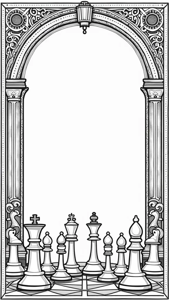 chess coloring page